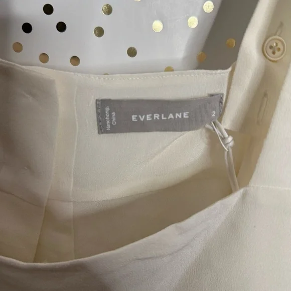 Everlane Elegant White Sleeveless Top - Picture 4 of 7